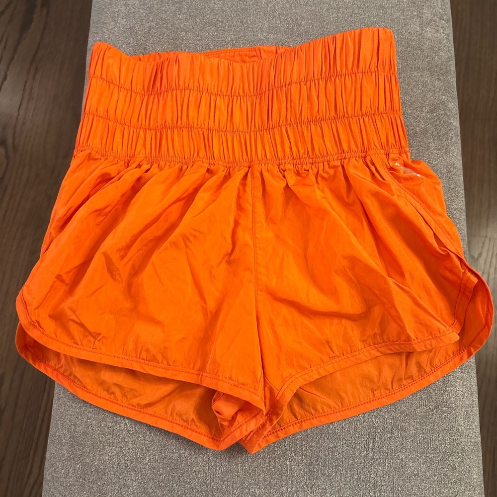 FP Movement by Free People High Waist Orange Shorts